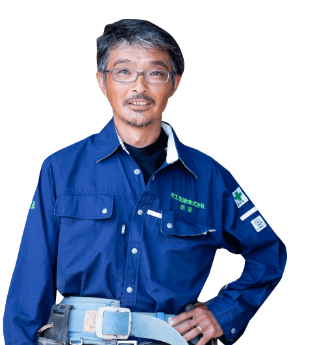 02 作業員 型枠大工 赤坂 賢一 2009年入社 WORKER-CARPENTER STAFF